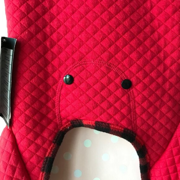 HOTEL DOGGY  JUMPSUIT/PAJAMAS Lined  Red  Size : S/P - Picture 5 of 9